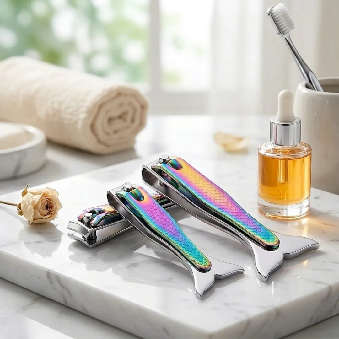 NuveX Nagelknipper Multicolor - Zeemeermin Design - S & L Formaat