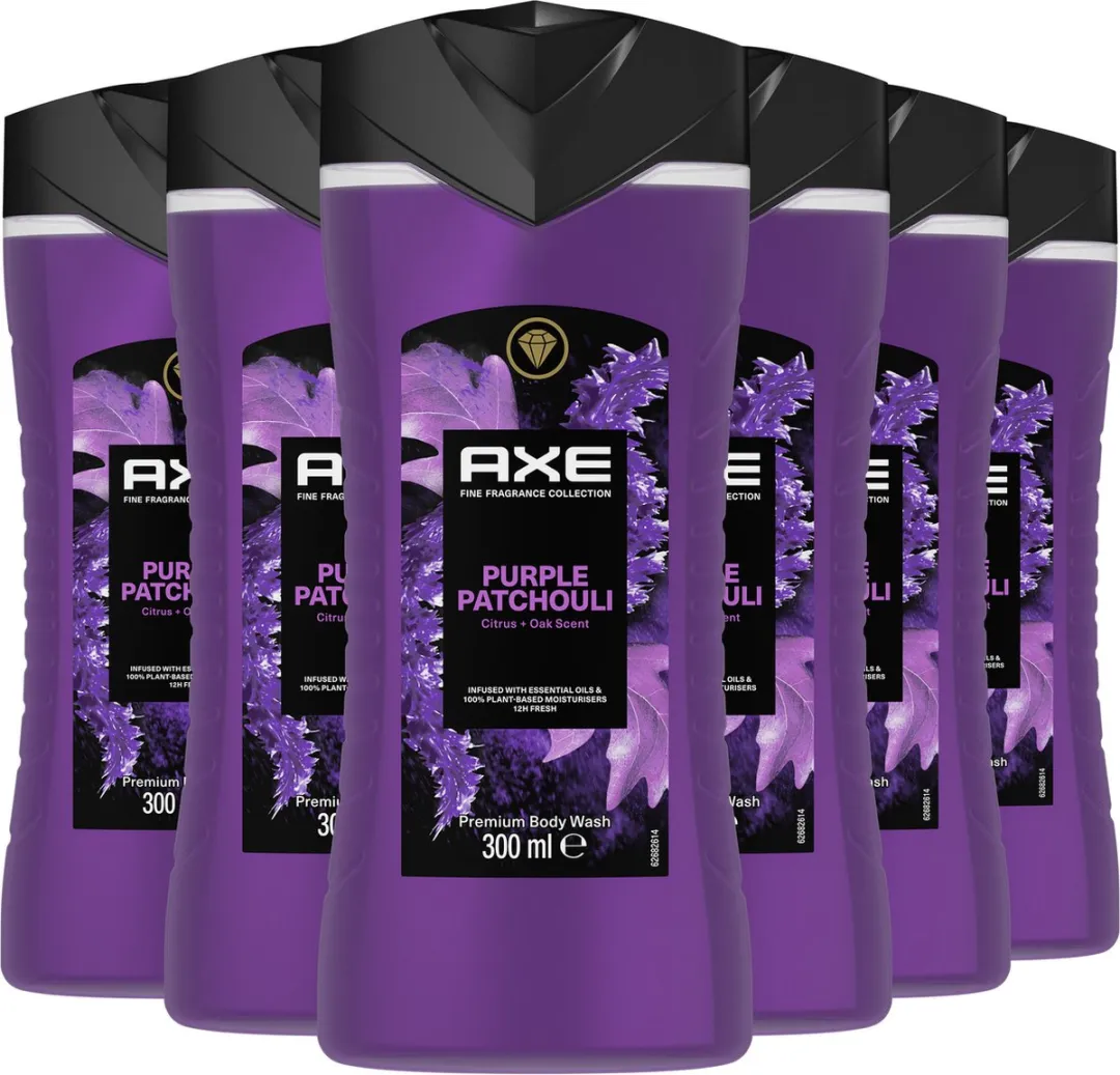 Axe Fine Fragrance Collection Douchegel Purple Patchouli - 6x300ml