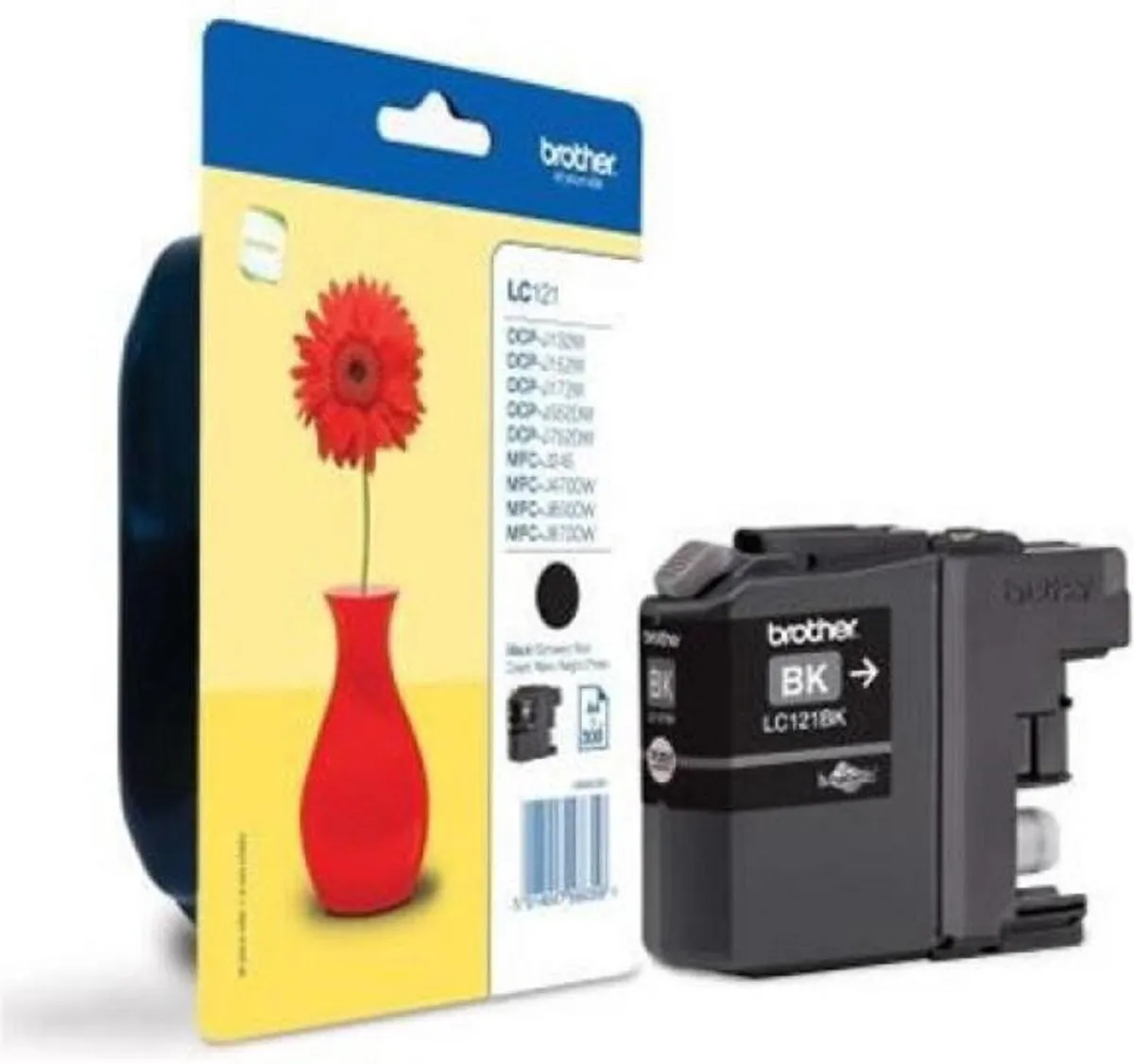 Brother LC121BK Compatibele Inktcartridge Zwart