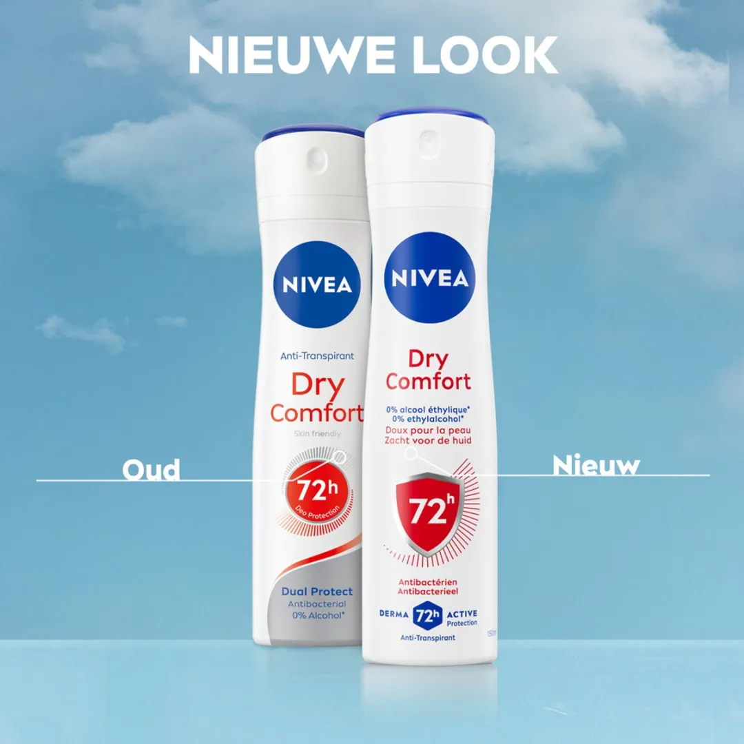 NIVEA Dry Comfort Deodorant Spray 200ml - 12 Stuks