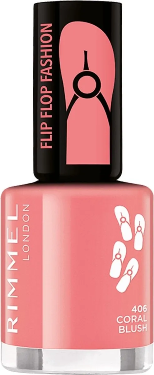 Rimmel London 60 Seconds Flip Flop Shades Nagellak 8ml - Coral Blush