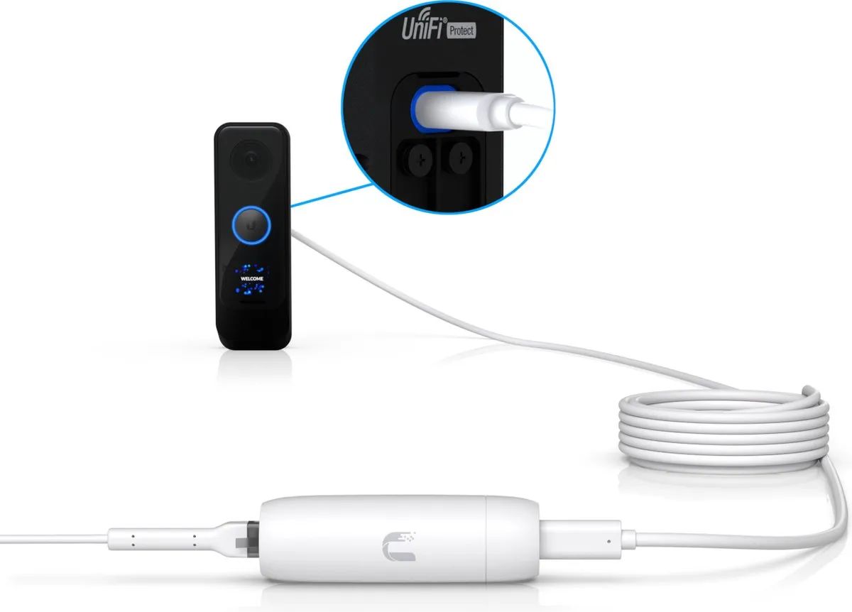 Ubiquiti UACC-ADAPTER-POE-USBC PoE naar USB-C Adapter - Wit