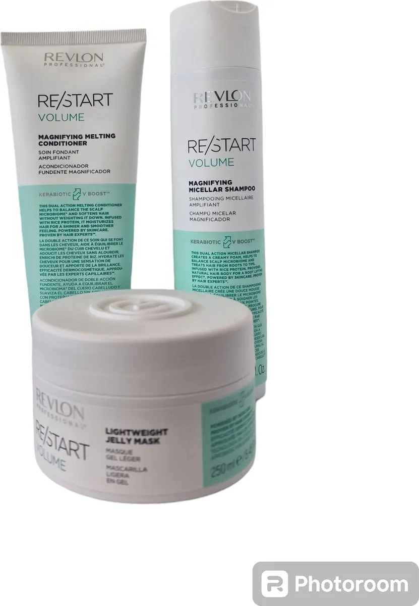 Revlon Restart Volume Trio Shampoo Conditioner Mask