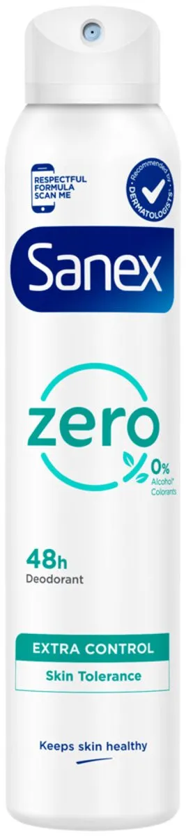 Sanex Deodorant Spray Zero% Extra Control 200ml
