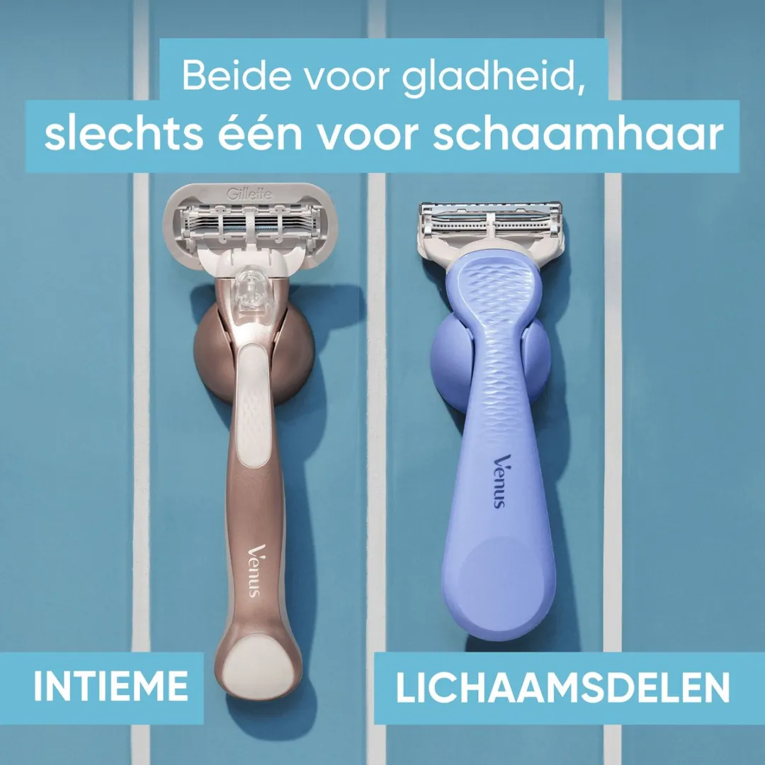Gillette Venus Duo Intiem Scheersysteem - 2 Stuks Wit