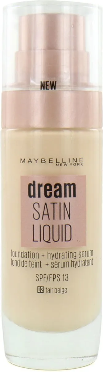 Maybelline Dream Satin Liquid Foundation 02 Fair Beige - 30ml