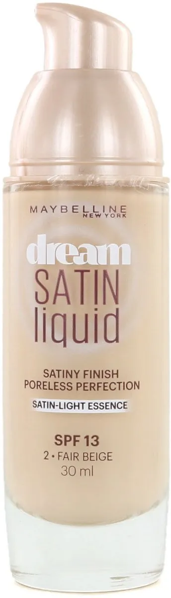 Maybelline Dream Satin Liquid Foundation 02 Fair Beige - 30ml