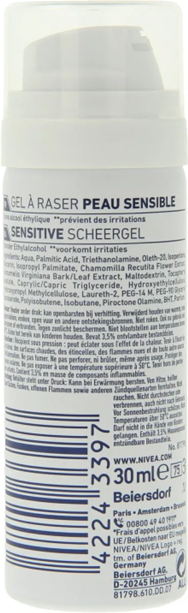 NIVEA Men Scheergel Sensitive 30ml