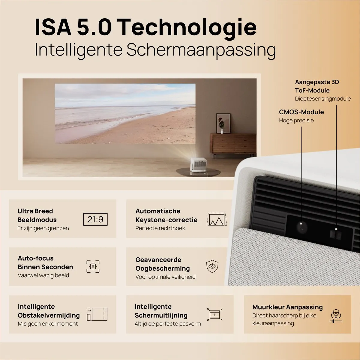 XGIMI Horizon S Max – 4K Smart-Projector – Beamer- IMAX Enhanced – Dolby Vision – Dual Light 2.0 – 3000 ISO Lumens – Android TV™ 11.0 – Harman/Kardon Sound – Bluetooth 5.1 – ISA 5.0