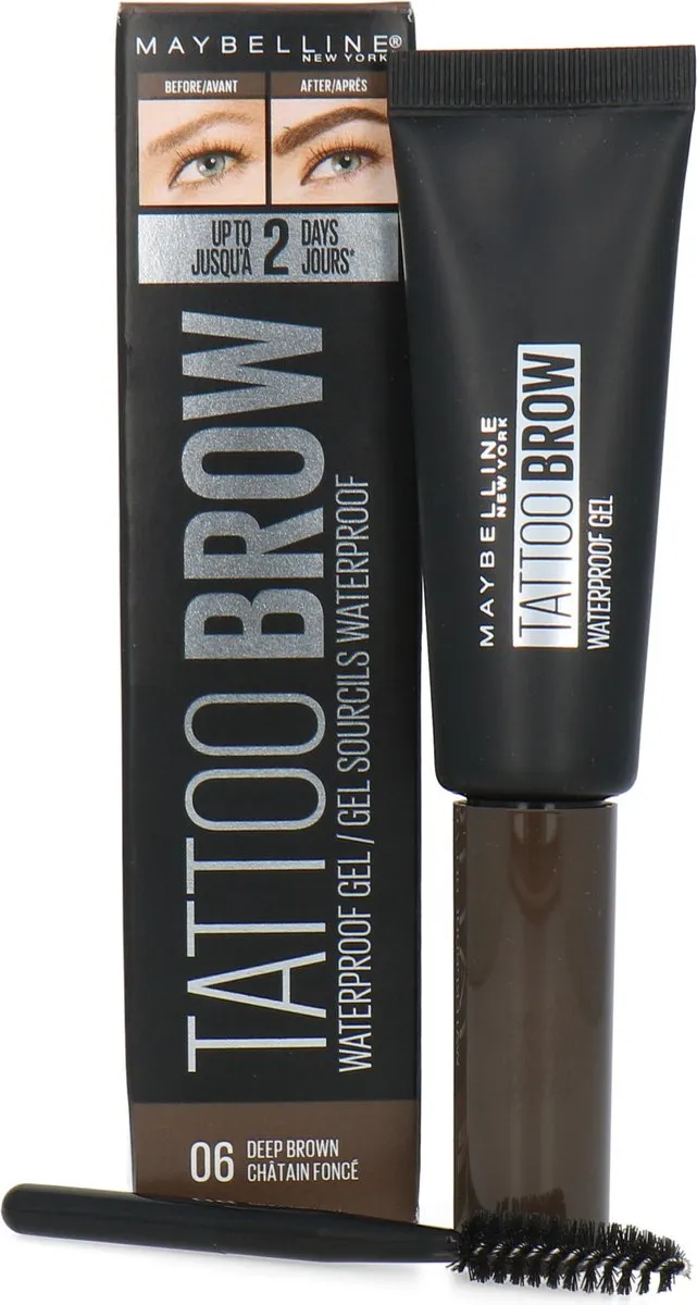 Maybelline Tattoo Brow Waterproof Wenkbrauwgel 06 Deep Brown