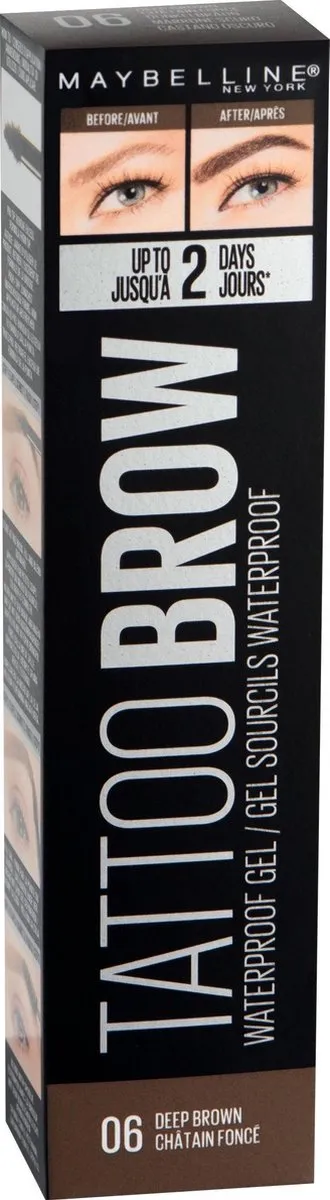 Maybelline Tattoo Brow Waterproof Wenkbrauwgel 06 Deep Brown