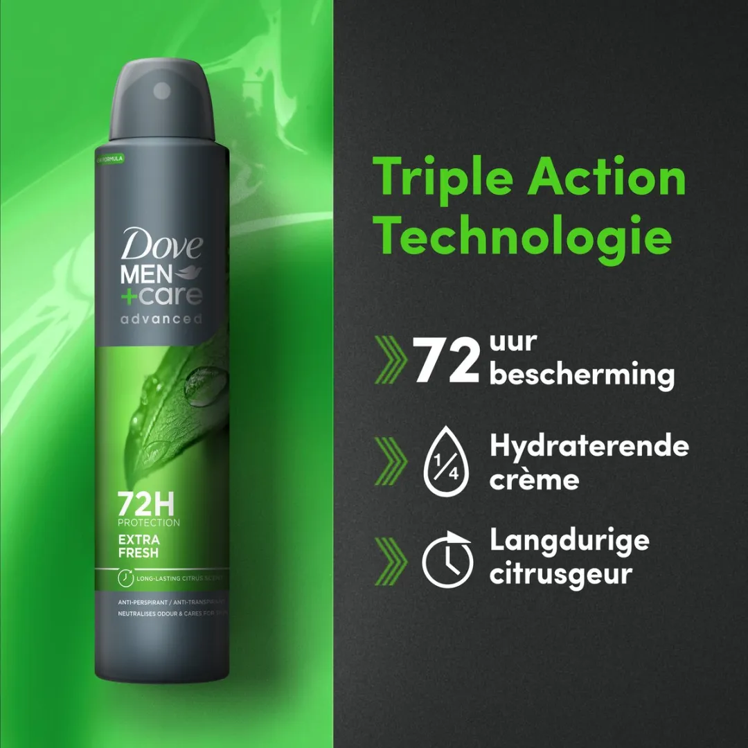 Dove Men+Care Anti-Transpirant Spray Extra Fresh - 6x200ml