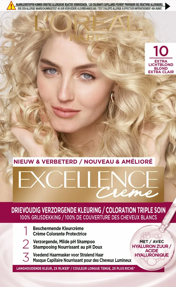L'Oréal Paris Excellence Crème 10 Extra Lichtblond - 1035ml