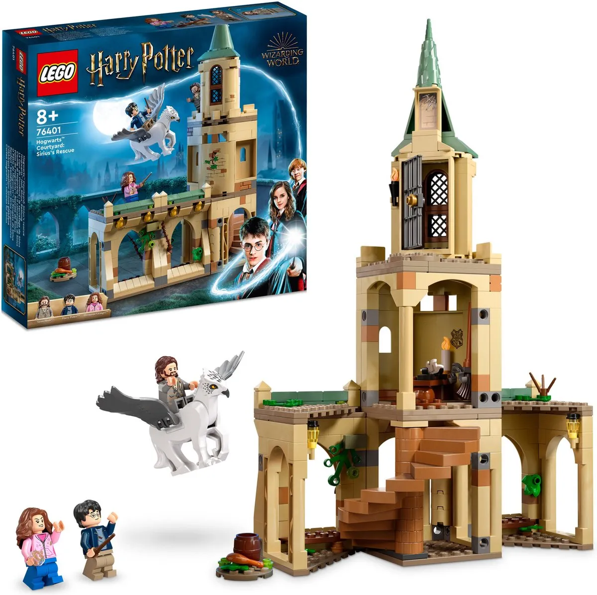 LEGO Harry Potter Zweinstein Binnenplaats Sirius’ Redding 76401 - 3 Minifiguren - afbeelding 5 van 6