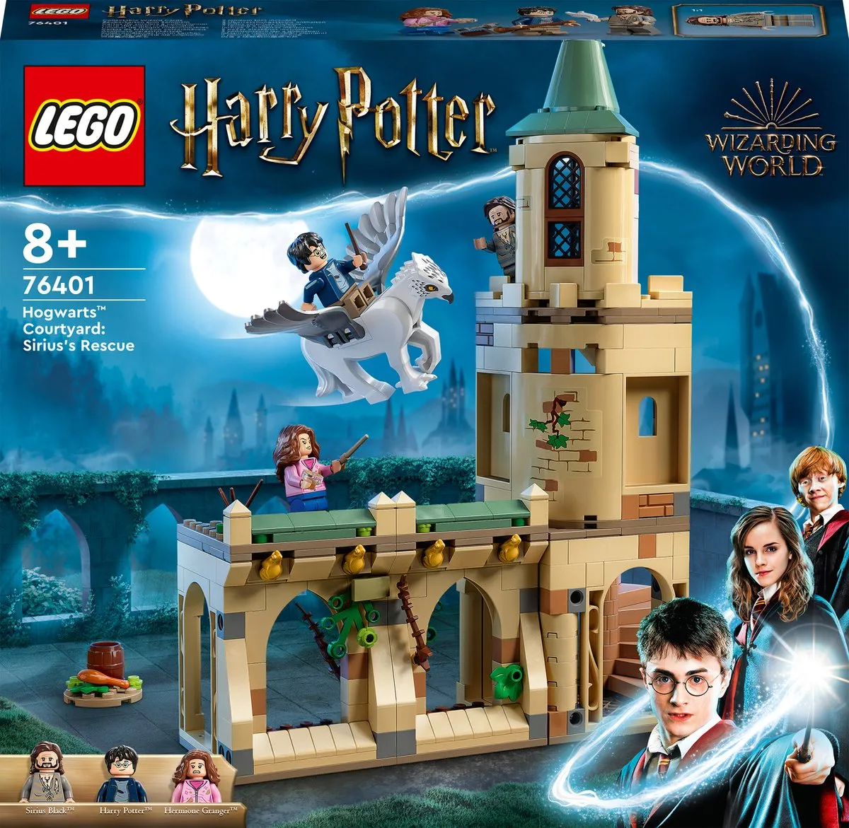 LEGO Harry Potter Zweinstein Binnenplaats Sirius’ Redding 76401 - 3 Minifiguren - afbeelding 4 van 6