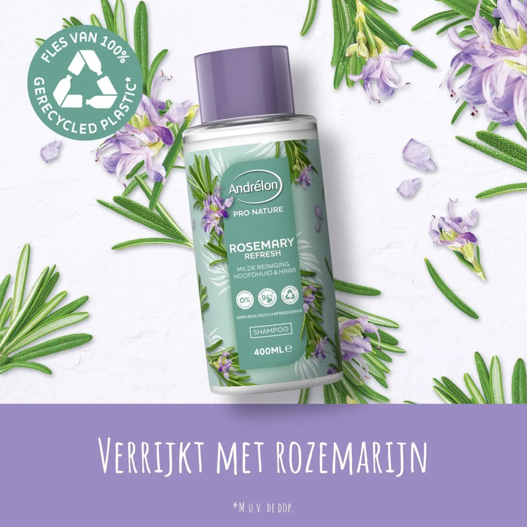 Andrélon Pro Nature Rosemary Refresh Shampoo 400ml