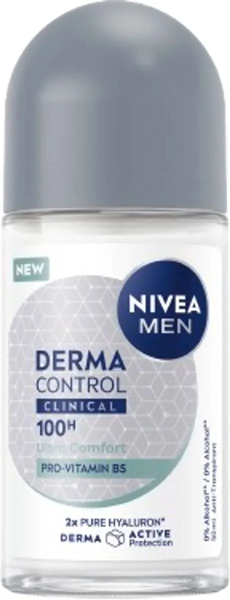 NIVEA MEN Derma Control Clinical Ultra Comfort Deo Roller 300ml - 6x50ml - afbeelding 6 van 6