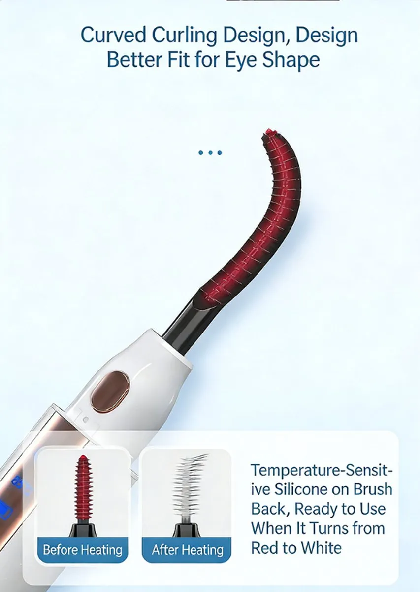 ECTEATOY Elektrische Wimperkruller - USB Oplaadbaar - Wit