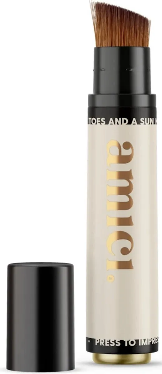 AMICI Cosmetics Hervulbare Zonnebrandkwast Beige Blizz - 30ml