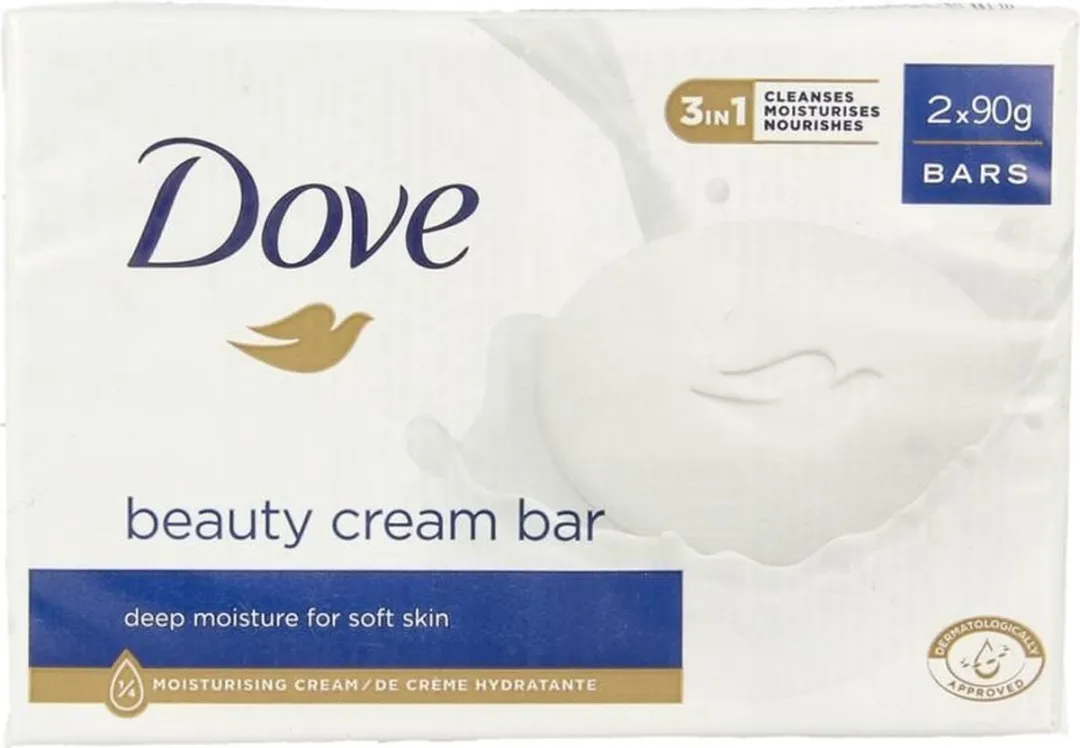 Dove Beauty Cream Bar Original 180g - 2 Stuks