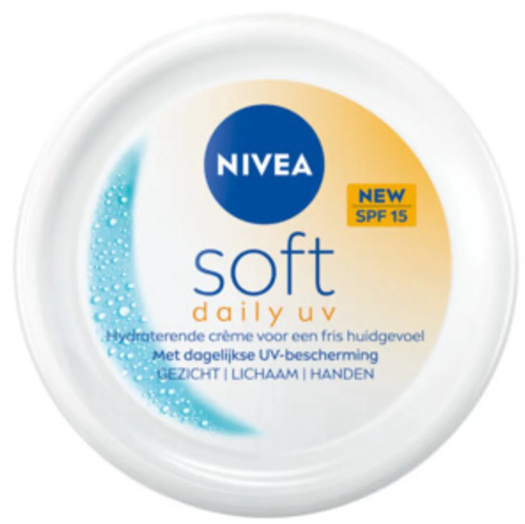 NIVEA Soft Daily UV SPF15 Lichaamscrème 200ml - 6 Stuks