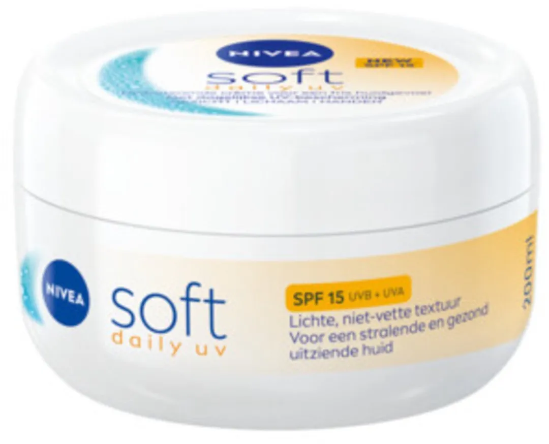 NIVEA Soft Daily UV SPF15 Lichaamscrème 200ml - 6 Stuks