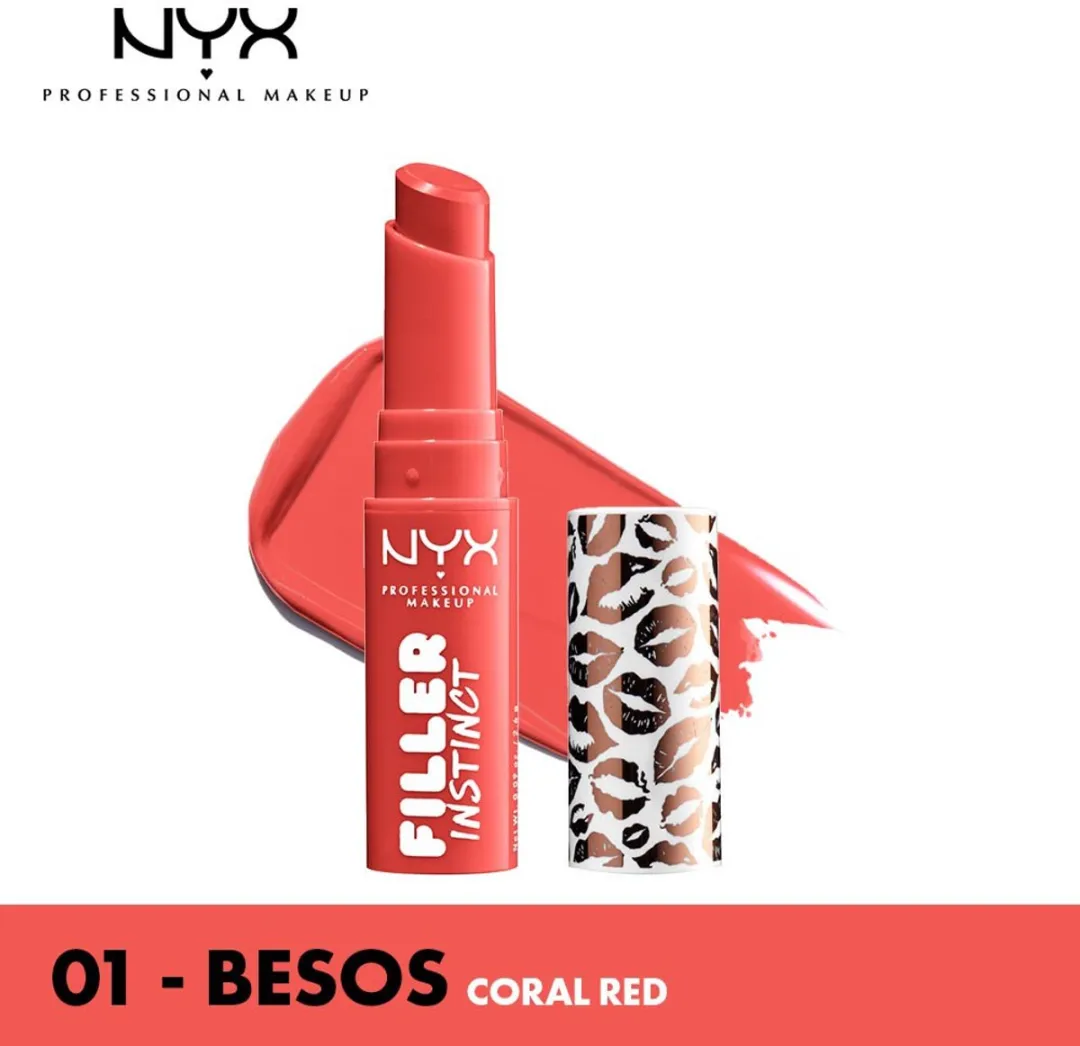 NYX Filler Instinct Besos High Shine Lippenstift 2,6g - Rood