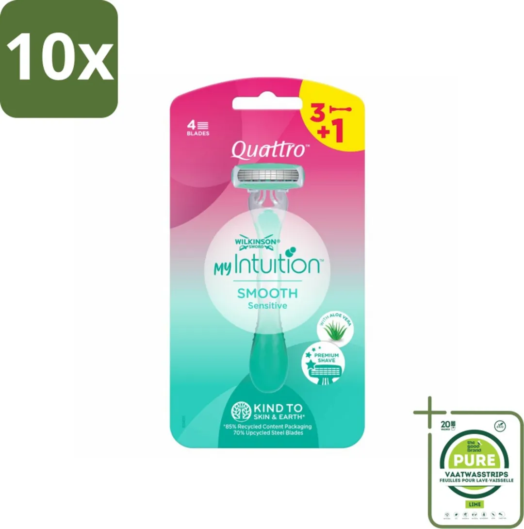 Wilkinson Quattro For Woman Wegwerpscheermesjes 40 Stuks