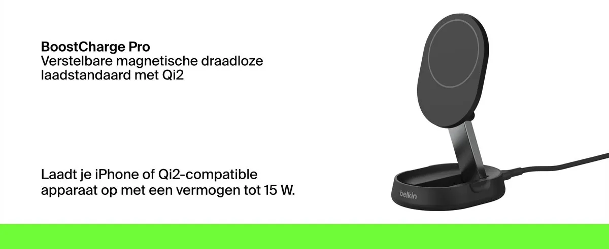 Belkin Boost Charge Pro WIA008vfBK Draadloze Laadstandaard 15W - Zwart