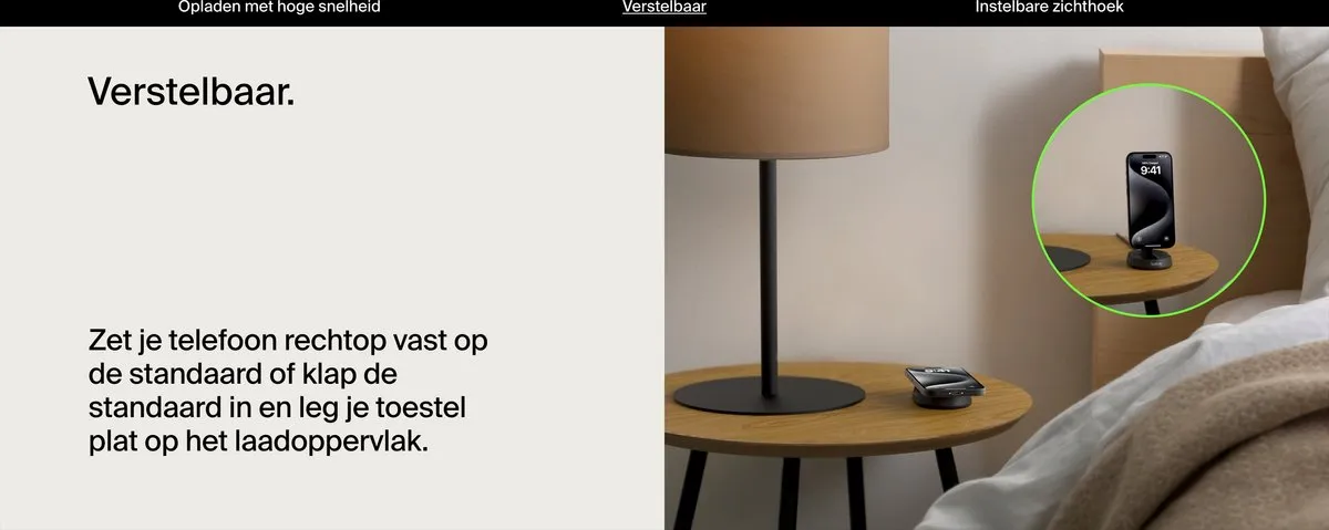 Belkin Boost Charge Pro WIA008vfBK Draadloze Laadstandaard 15W - Zwart