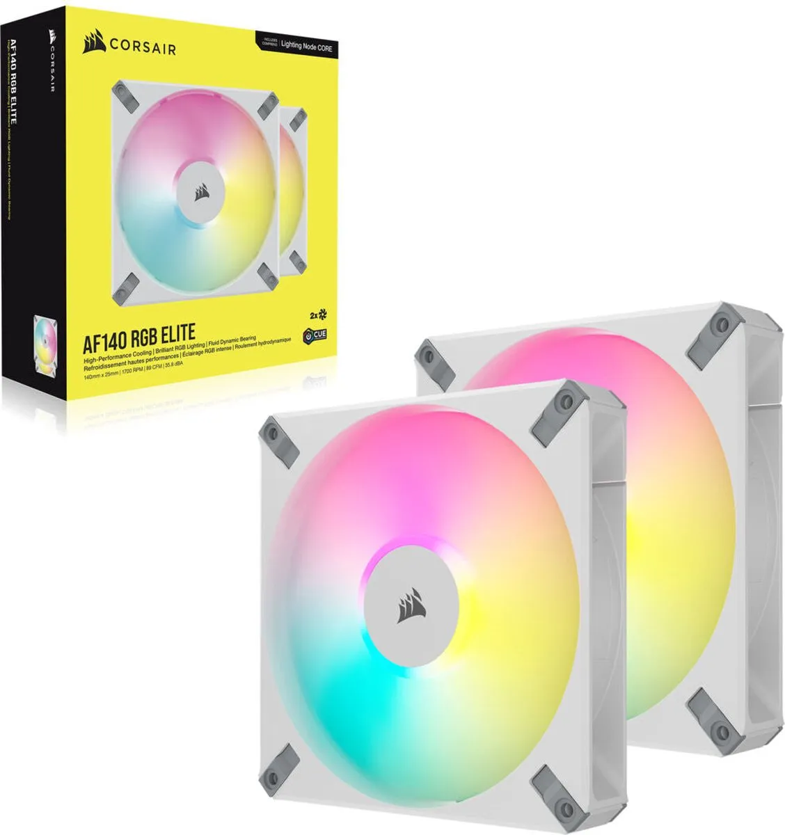 Corsair CO-9050160-WW Boxventilator 14cm - Wit
