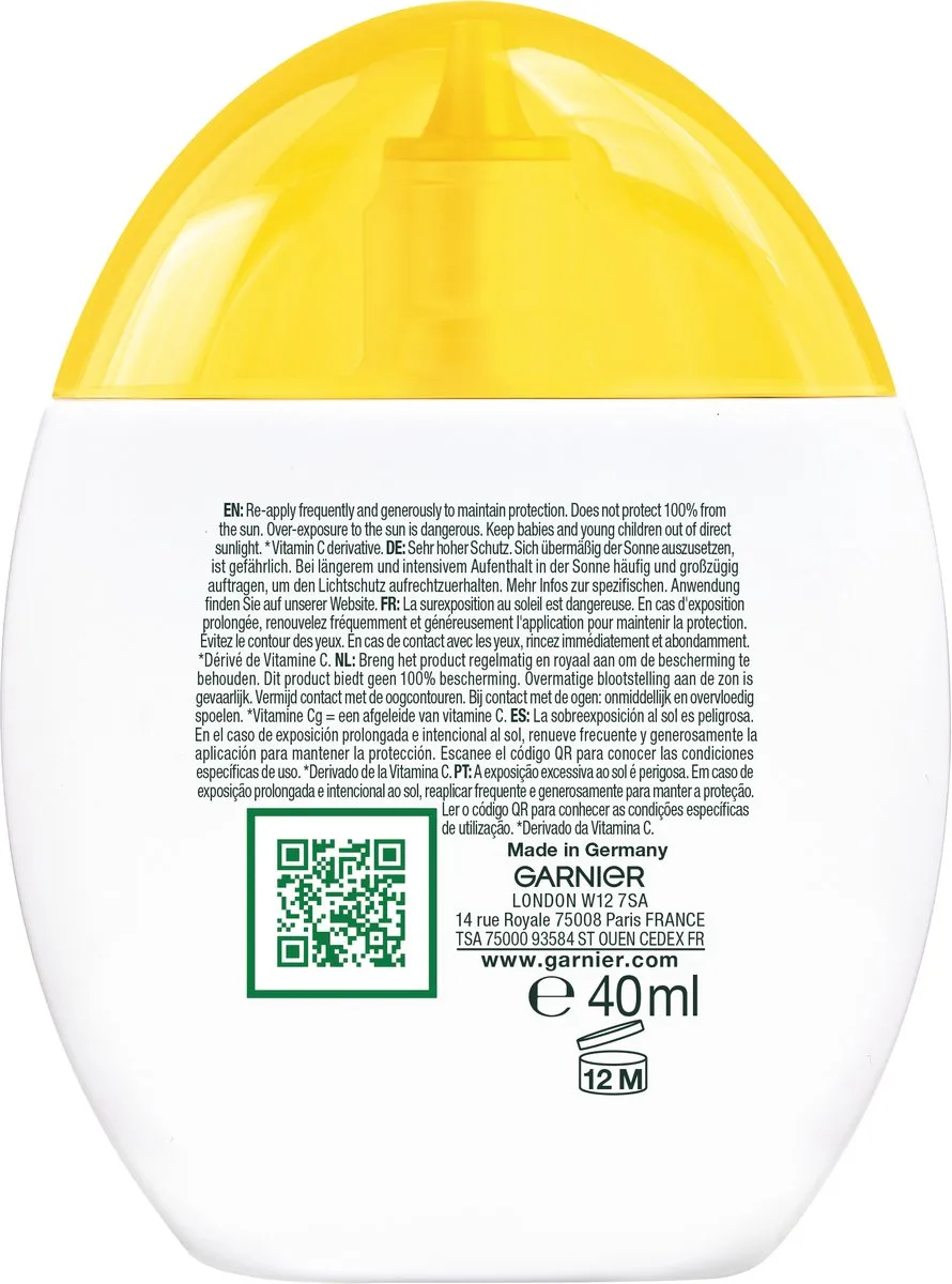 Garnier Vitamine C Wonder Tint SPF 50+ Gezichtcrème 40ml - Medium