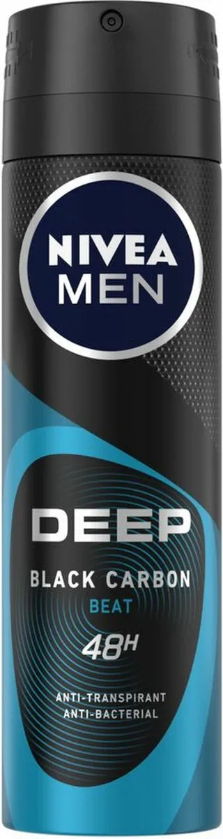 NIVEA Men Deospray Deep Beat 3x150ml - afbeelding 6 van 6
