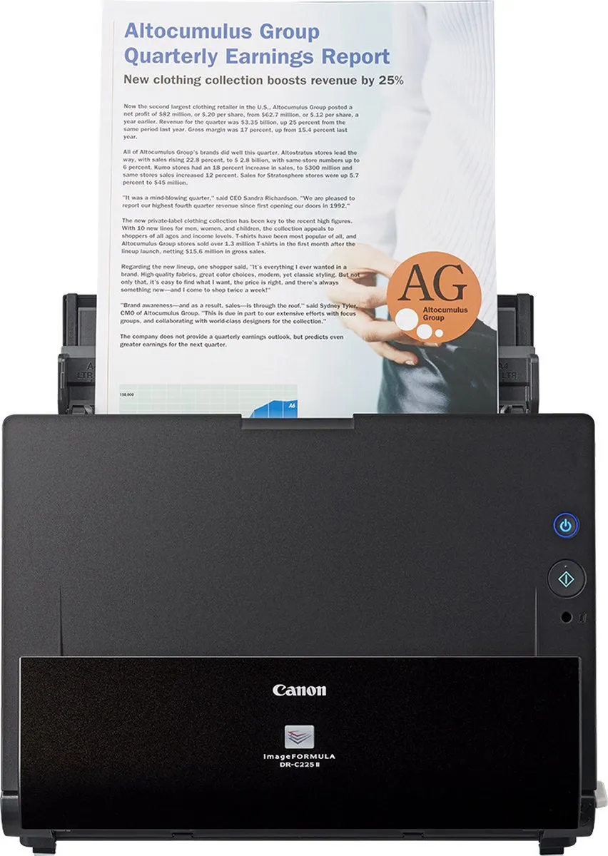 Canon imageFORMULA DR-C225 II Scanner - A4 - Zwart