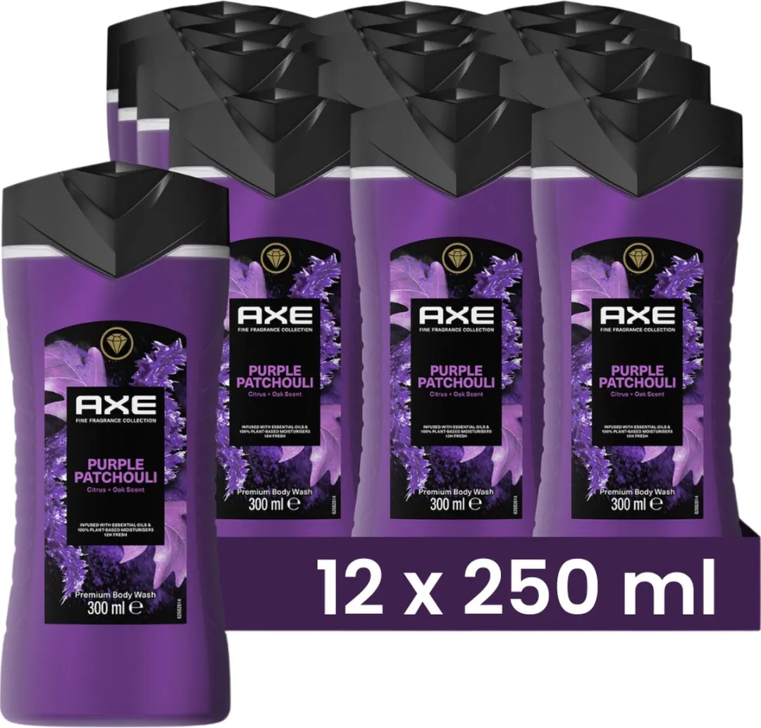 Axe Purple Patchouli Douchgel 300ml - 12 Stuks