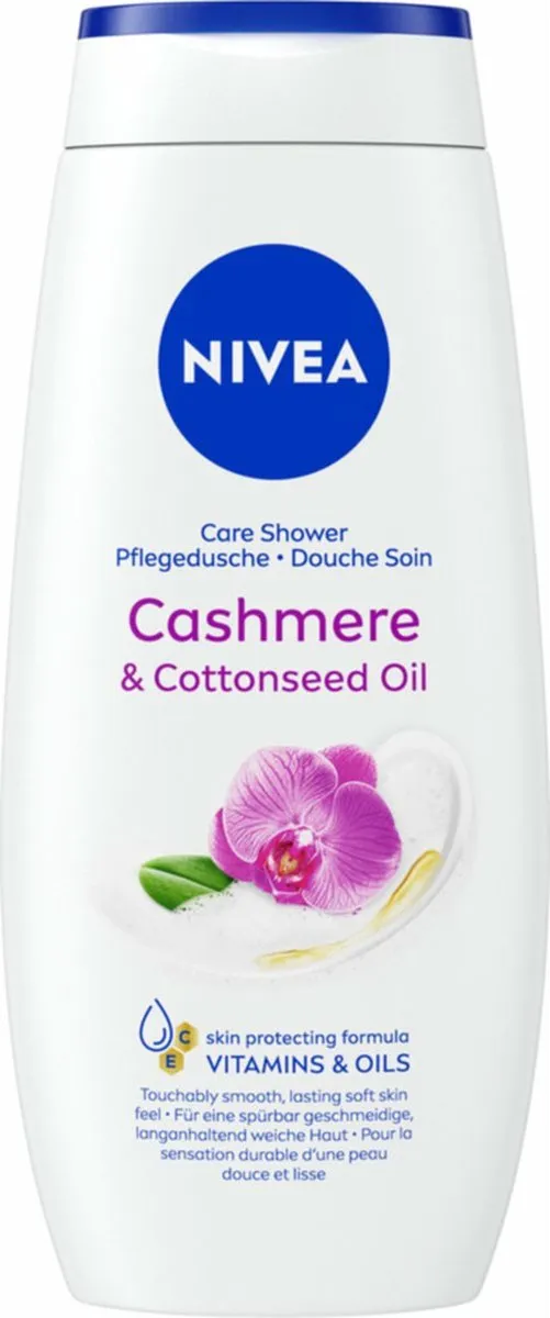 NIVEA Douchecrème Cashmere & Cotton 250ml - 3 Stuks