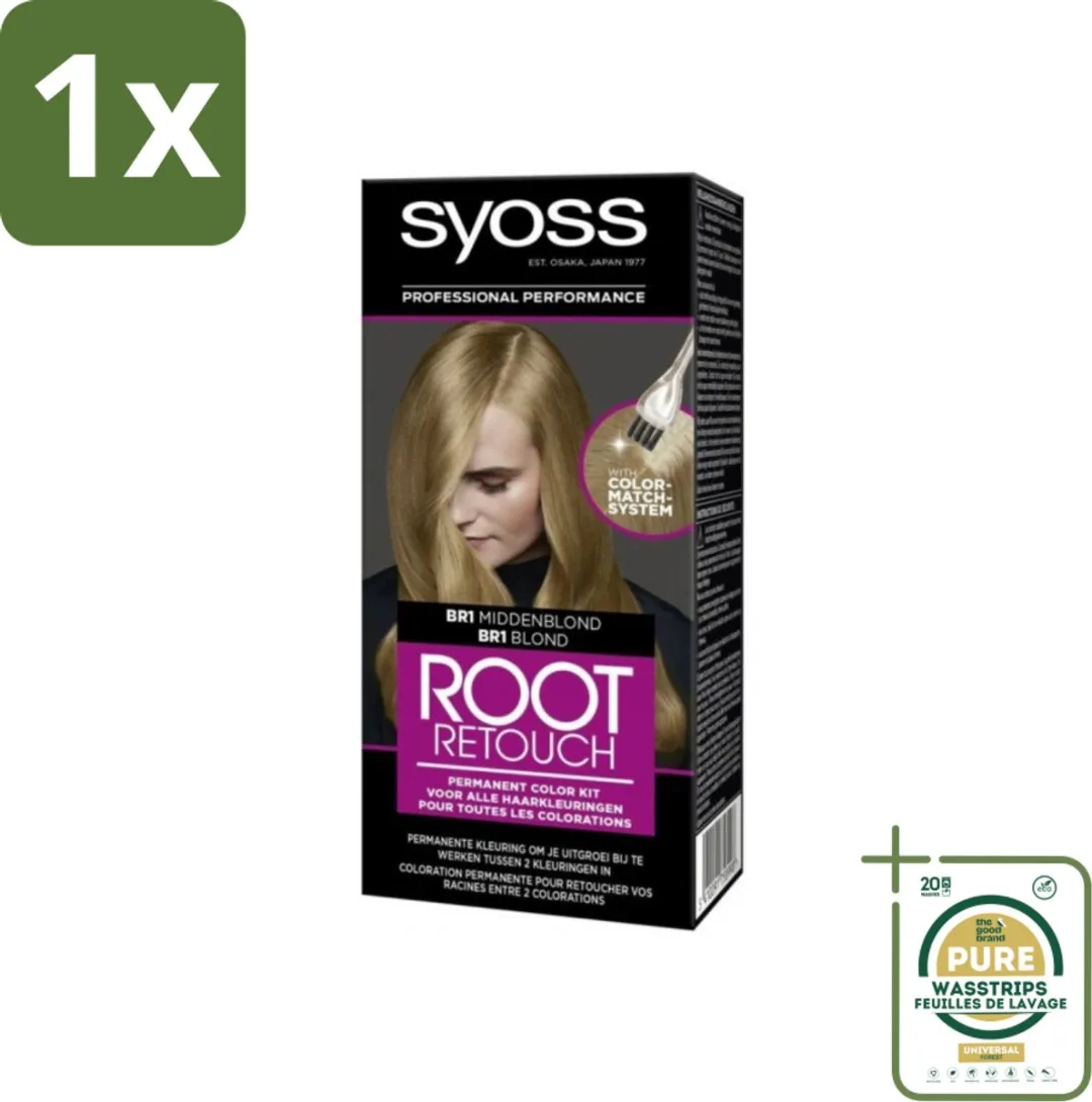 SYOSS Root Touch-up BR1 Middenblond Haarverf 115ml