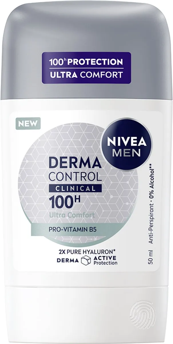 NIVEA MEN Derma Control Clinical Ultra Comfort Deo Stick 250ml - 5x50ml - afbeelding 6 van 6