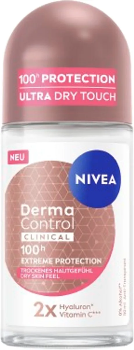 NIVEA Derma Control Clinical Ultra Even Tone Deodorant Roller 300ml - 6x50ml