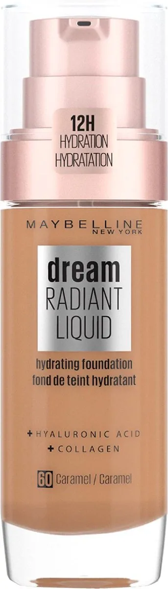 Maybelline New York Dream Radiant Liquid Foundation 60 Caramel 30ml