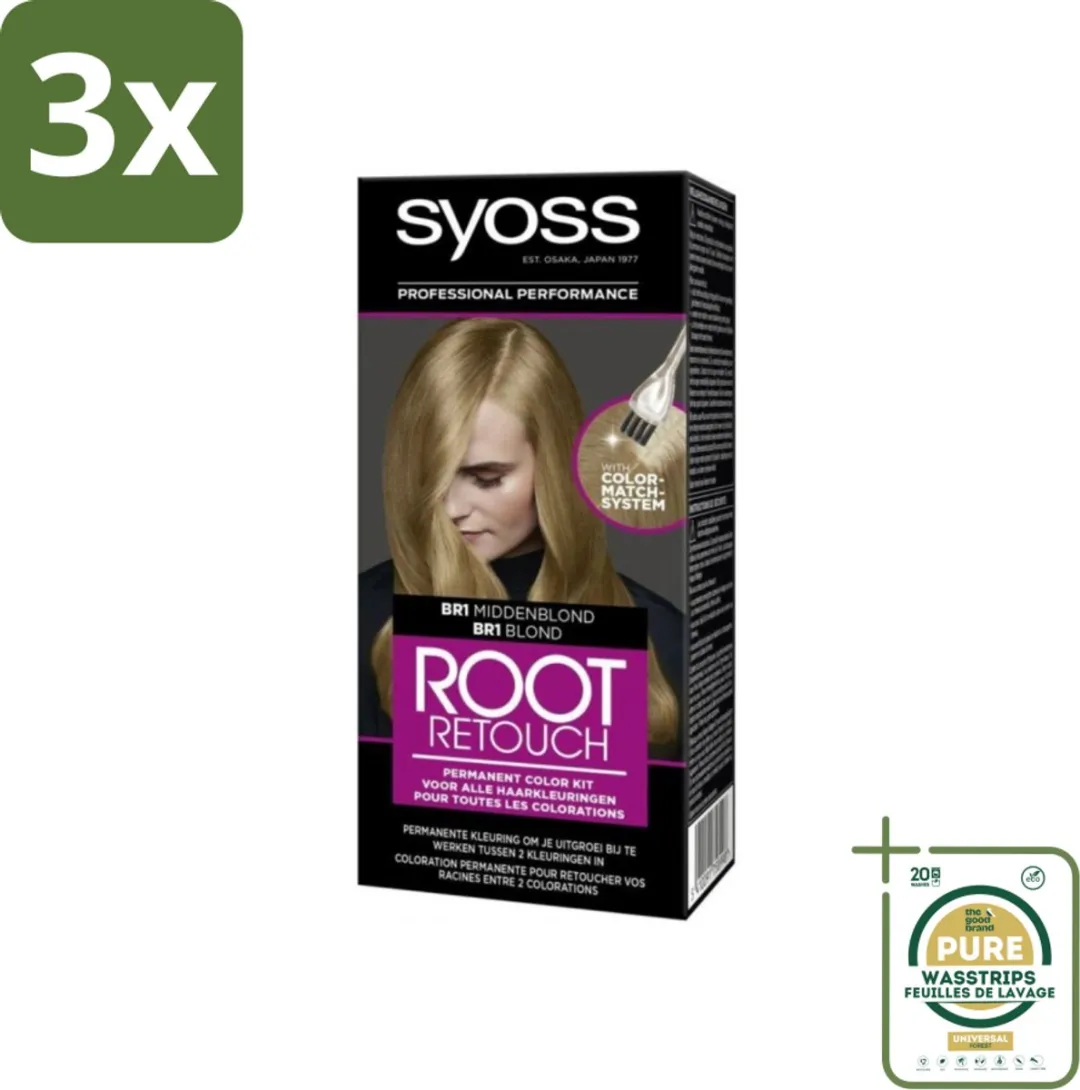 SYOSS Root Touch-up BR1 Middenblond Haarverf