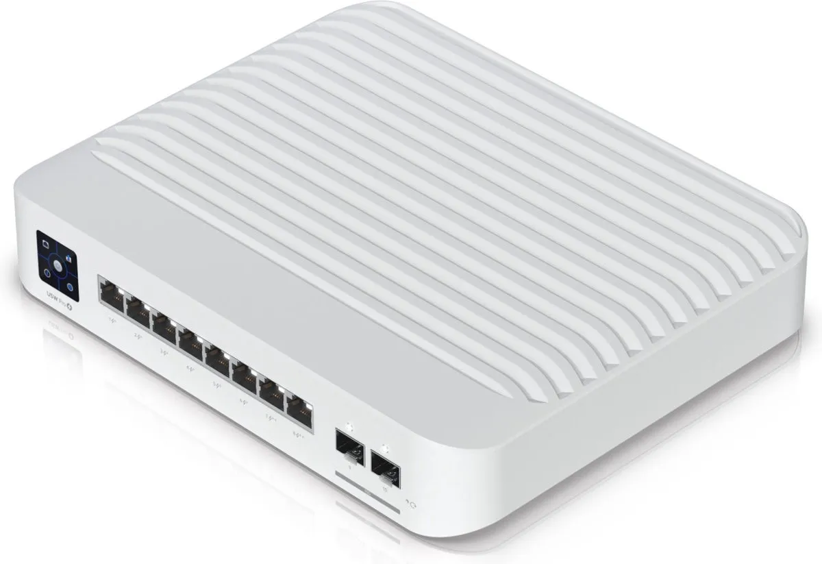 Ubiquiti UniFi USW-PRO-8-POE Netwerkswitch - 8 PoE++ Poorten - 56 Gbps - Wit