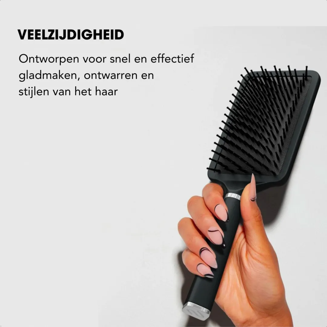 Navado Anti-Klit Haarborstel - Zwart
