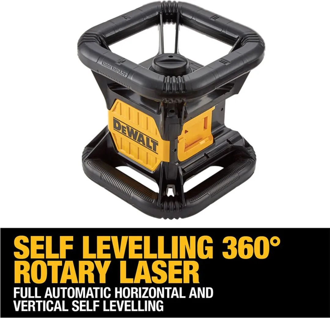 DeWALT DCE074D1R-SET Volautomatische roterende laser rood + statief + meetlat 18V XR 2.0Ah in TSTAK