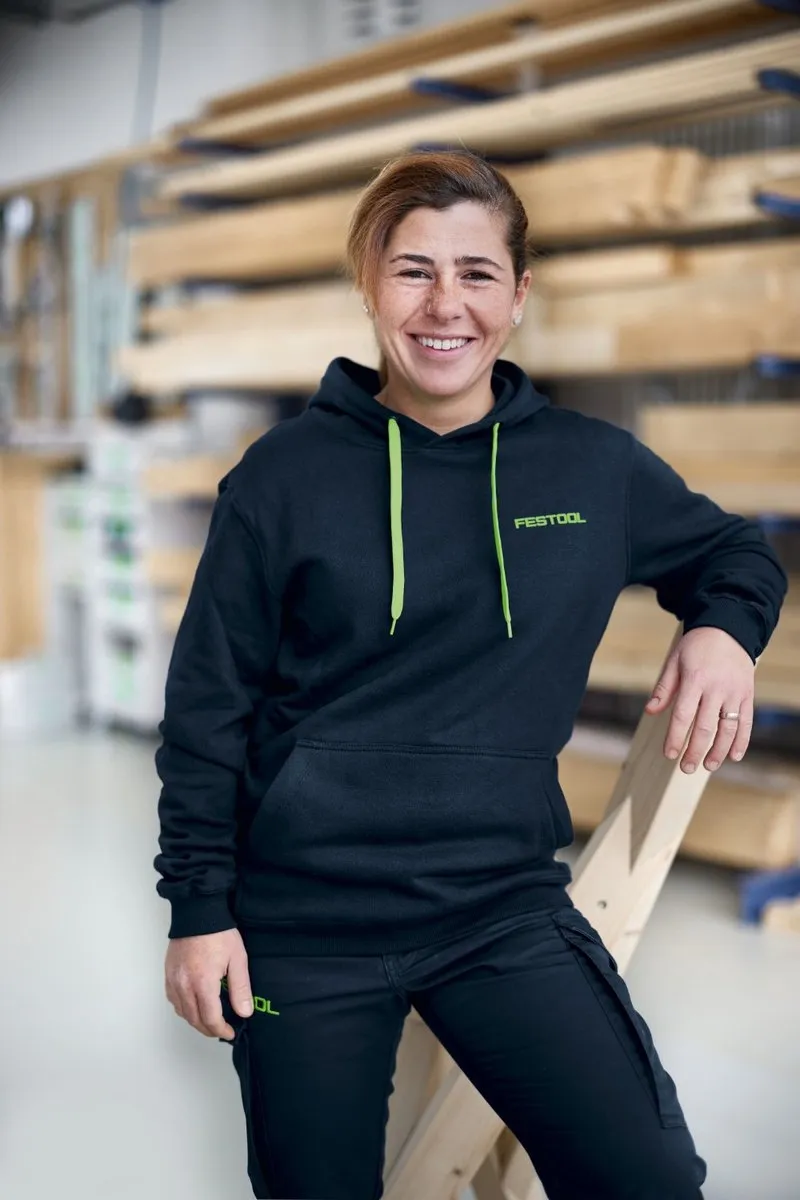 Festool HO-FT2 Trui met Capuchon - L - Blauw/ Groen