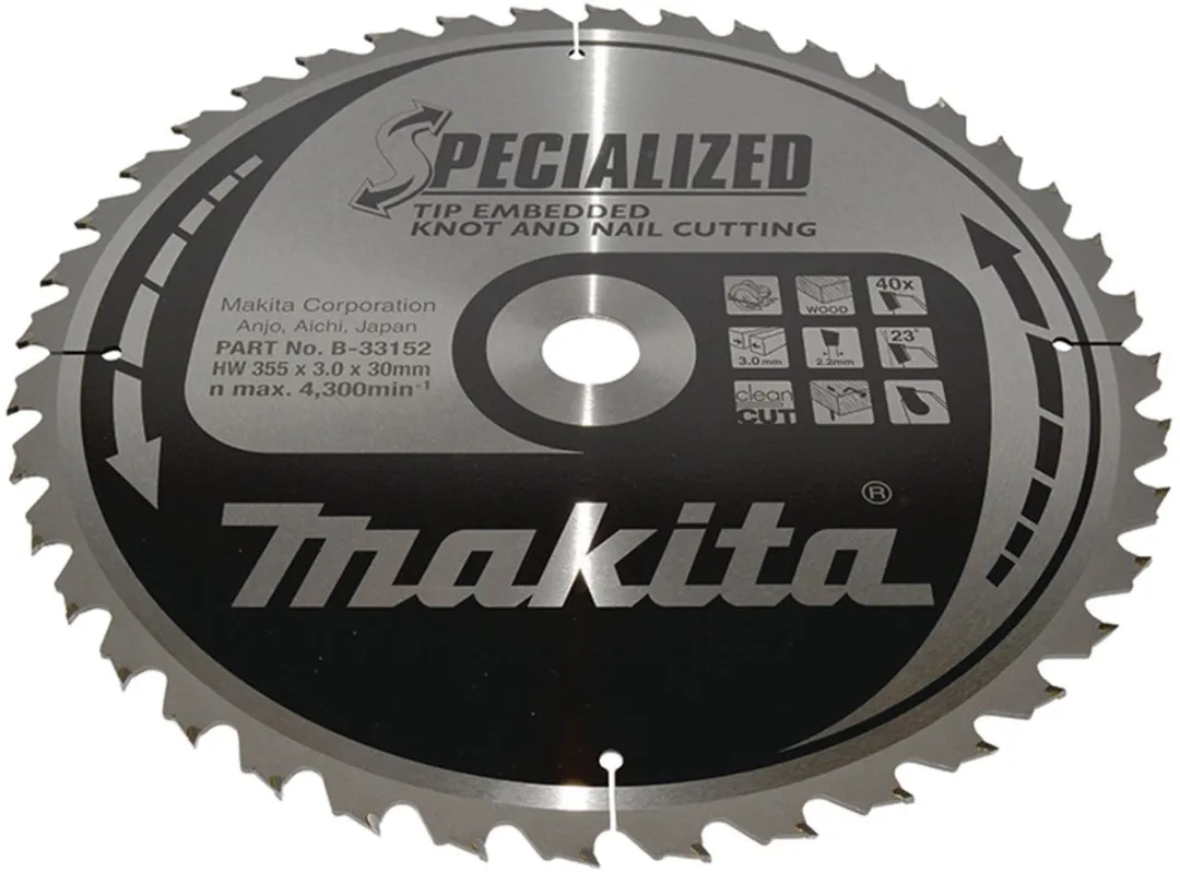 Makita B-33152 Zaagblad 355x30x40Z