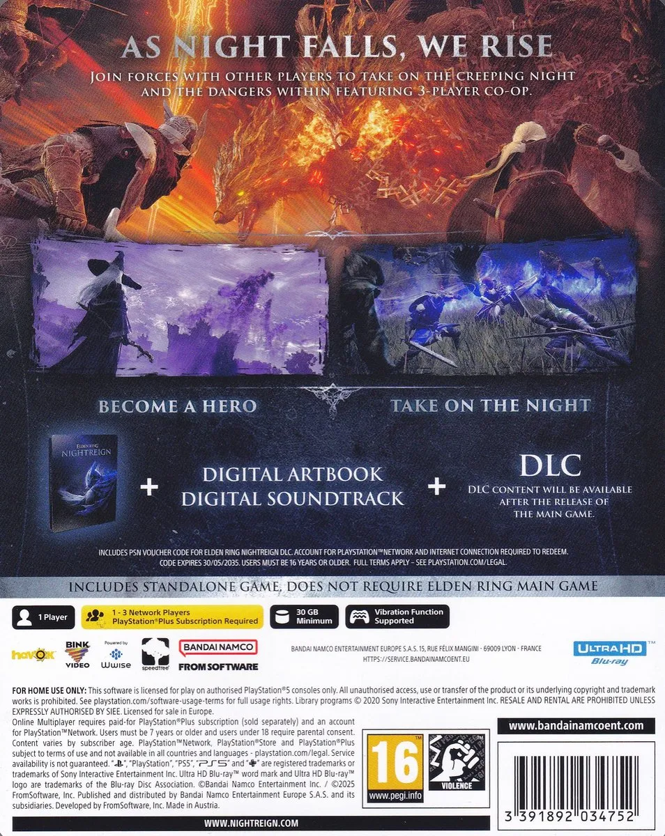 Bandai Namco Elden Ring Nightreign Seekers Edition PS5
