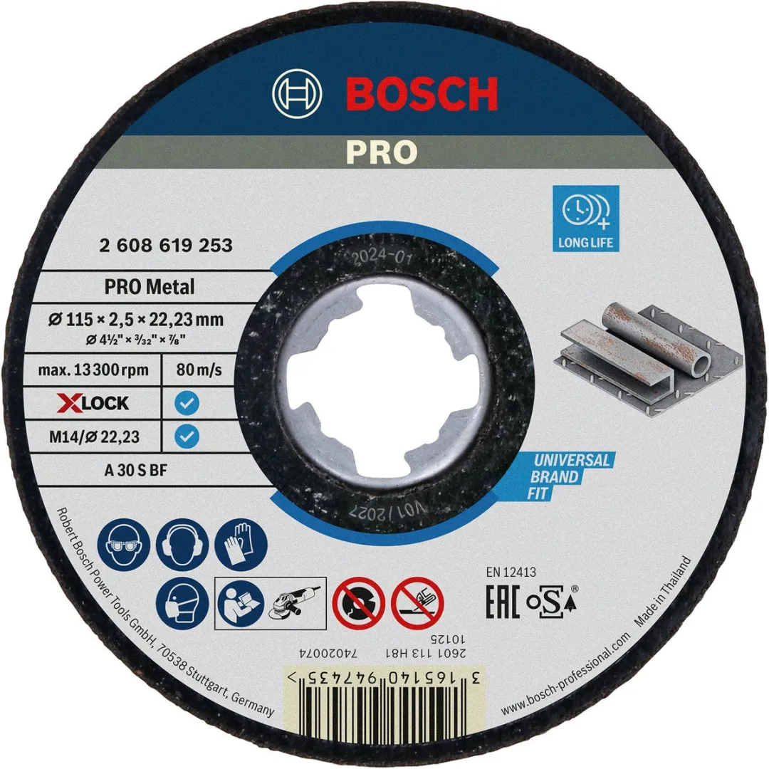 Bosch Professional Doorslijpschijf 115mm 23mm