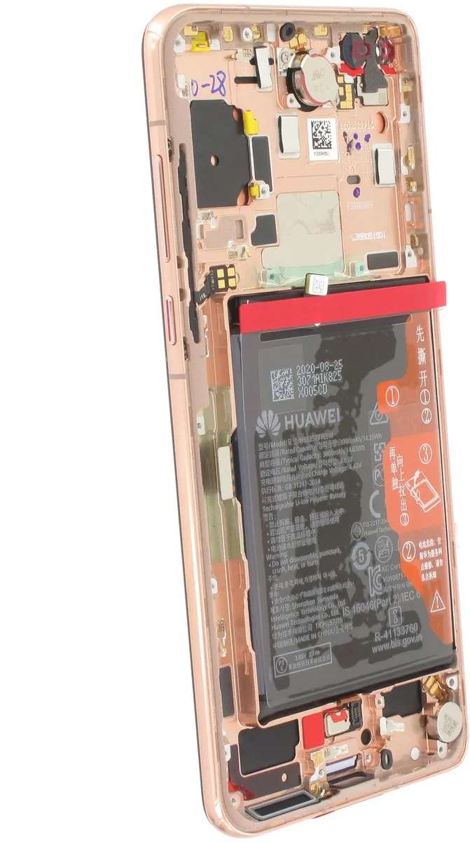 Huawei P40 Display Achterkant 02353MFV - Goud