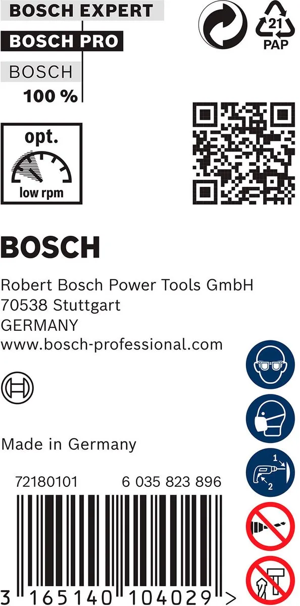 Bosch Professional SDS+ 18x400 Bekistingsboor - Hout - afbeelding 3 van 4